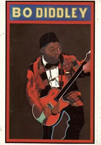 MUSIK - BO DIDDLEY, Künstler / Artist Peter Blake, Stiftung Ludwig