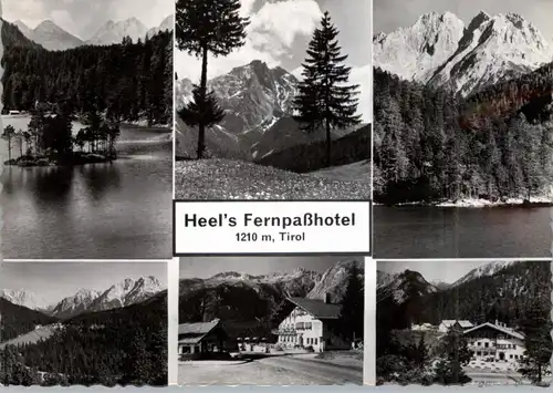 A 6465 NASSEREITH, Heel's Fernpasshotel. 1956