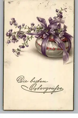 OSTERN - Präsent - Osterei mit Blumenschmuck