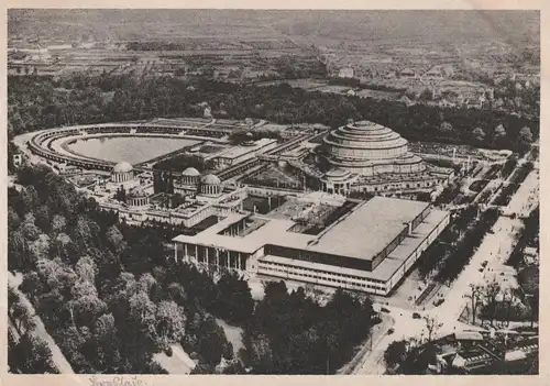 NIEDER - SCHLESIEN - BRESLAU, Luftaufnahme Ausstellungsgelände, 1929