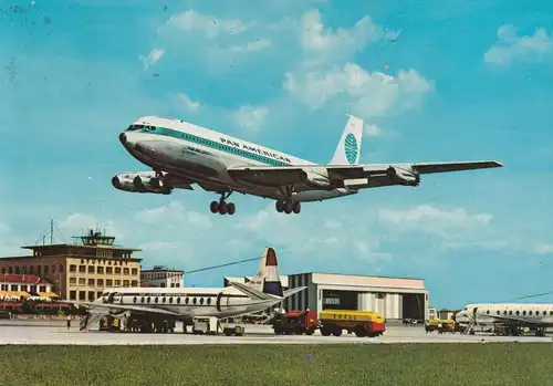 FLUGHAFEN / Airport, STUTTGART, PANAM, THE FLYING DUTCHMAN, 1963