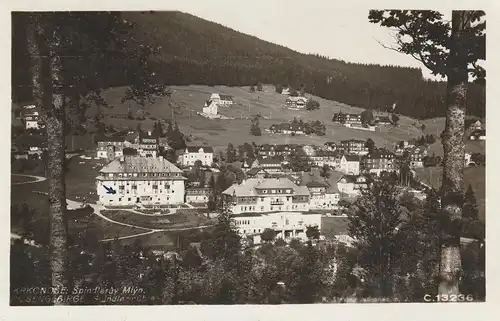 BÖHMEN & MÄHREN -  SPINDLERMÜHLE / SPINDLERUV MLYN, Blick auf den Ort, 1931