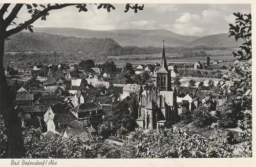 5485 SINZIG - BAD BODENDORF, Blick über den Ort, 1961