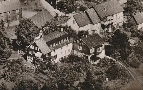 5223 NÜMBRECHT - ÜBERDORF, Luftaufnahme Haus Wiesengrund und Umgebung, 1961, Nachgebühr