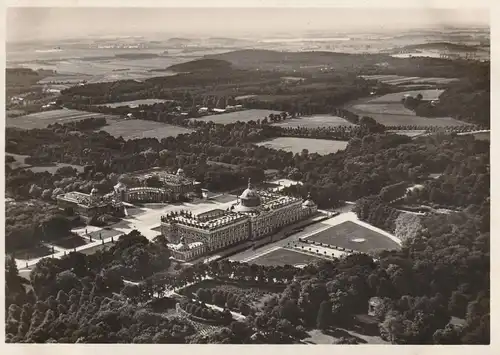 0-1500 POTSDAM, Neues Palais, Luftaufnahme 1939