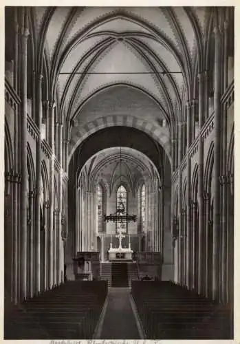 0-3000 MAGDEBURG, Klosterkirche, Innenansicht, 1932, DKV Deutscher Kunst Verlag