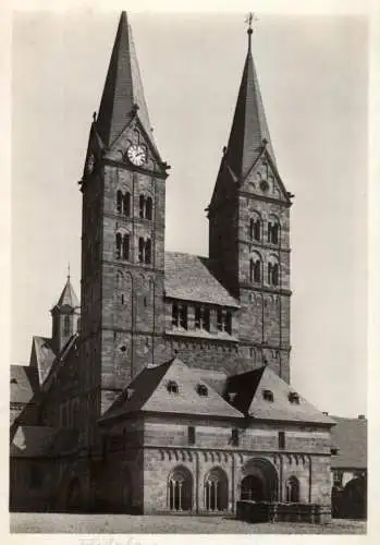 3580 FRITZLAR, Stiftskirche St. Peter, Westfassade, DKV Deutscher Kunst Verlag