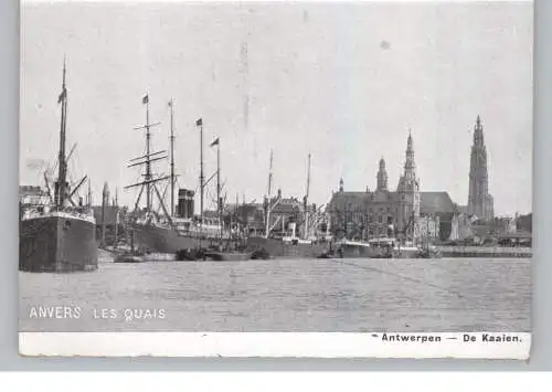 B 2000 ANTWERPEN, De Kaaien, Frachtschiffe
