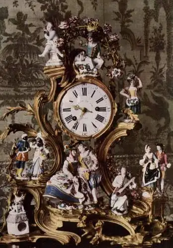 3500 KASSEL, Schloss Wilhelmsthal, Rokokouhr, DKV, Deutscher Kunst Verlag, rücks. kl. Klebereste