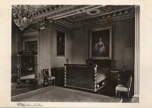 3500 KASSEL, Schloss Wilhelmshöhe, Schlafzimmer, DKV Deutscher Kunst Verlag