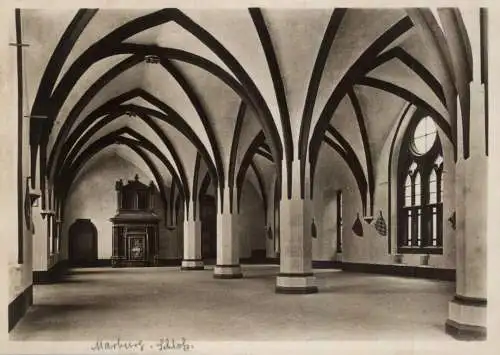 3550 MARBURG, Schloss, Rittersaal, DKV Deutscher Kunst Verlag