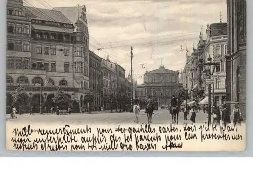 3000 HANNOVER, Thielenplatz, Pschorr-Bräu, Ausritt zu Pferd über freie Strassen, 1905