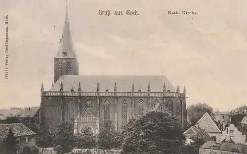 4180 GOCH, Katholische Kirche und Umgebung, 1907