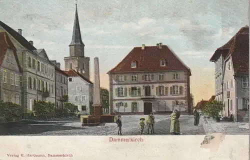F 68210 DAMMERKIRCH / DANNEMARIE, Präge-Karte / Relief, 1908
