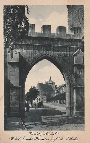 0-3400 ZERBST,  Heidetor, St. Nicilaikirche