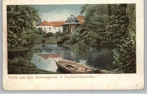 6719 KIRCHHEIMBOLANDEN, Partie aus dem Schlossgarten, 1919