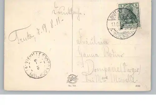 BÖHMEN & MÄHREN - SPINDLERMÜHLE / SPINDLERUV MLYN, Weisswassergrund, 1911