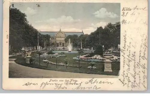 5000  KÖLN, FLORA, Blick vom Haupteingang, 1902