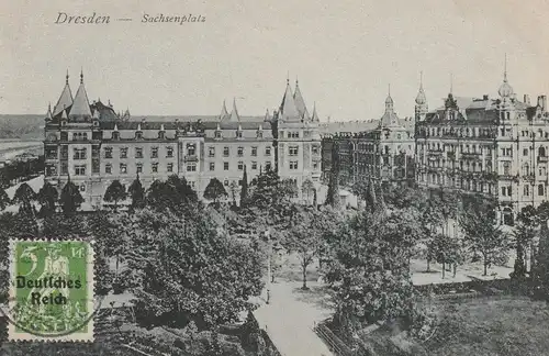 0-8000 DRESDEN, Sachsenplatz, 192...