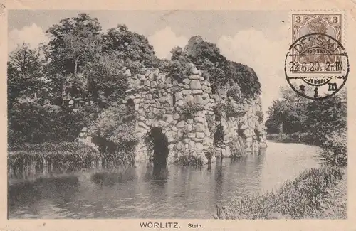 0-4414 WÖRLITZ, Der Stein, 1920