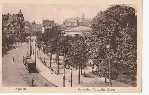 5100 AACHEN, Friedrich Wilhelm Platz, Strassenbahn, Verlag Tietz