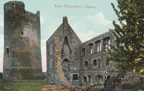 6309 MÜNZENBERG, Ruine, Verlag Klein