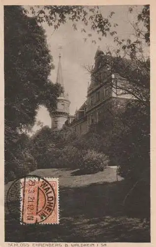 0-7305 WALDHEIM, Schloß Ehrenberg, 1921
