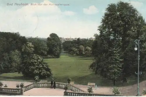 6350 BAD NAUHEIM, Blick von der Kurhausterrasse, 101...