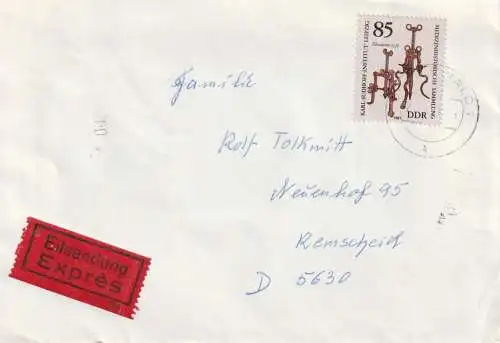 DDR - 1981, Michel 2645, Elevatoren, Einzelfrankatur / Eilsendung