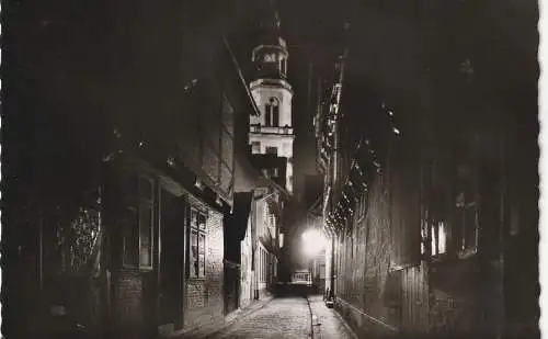 3100 CELLE, Kalandgasse bei Nacht, 1959