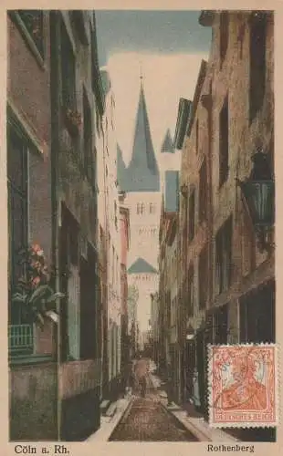 5000 KÖLN, Altstadt, Rothenberg, Groß St. Martin, 1920