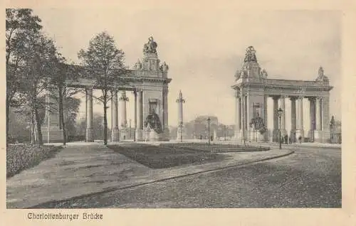 1000 BERLIN - CHARLOTTENBURG, Charlottenburger Brücke, 1913
