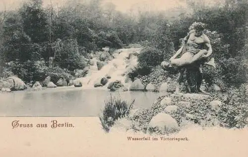 MEERJUNGFRAU / Mermaid, Brunnen Victoriapark Berlin, ca. 1900