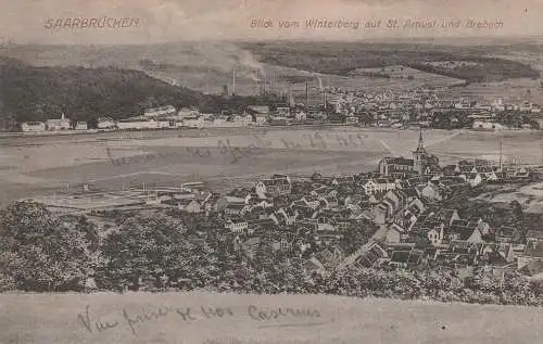 6600 SAARBRÜCKEN, Blick auf Brebach & St. Arnual