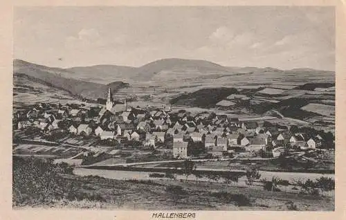 5789 HALLENBERG, Blick über den Ort, Verlag Schnorbus