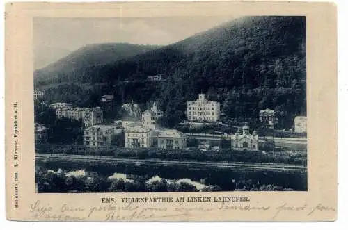 5427 BAD EMS, Villen am linken Lahnufer, 1901