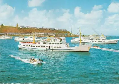 2192 HELGOLAND,  Weisse Flotte auf der Reede