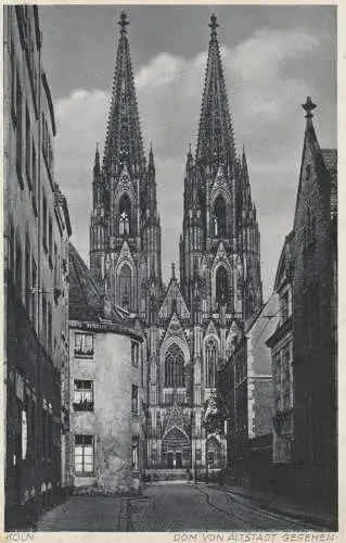 5000 KÖLN, Burgmauer, Blick auf den Kölner Dom