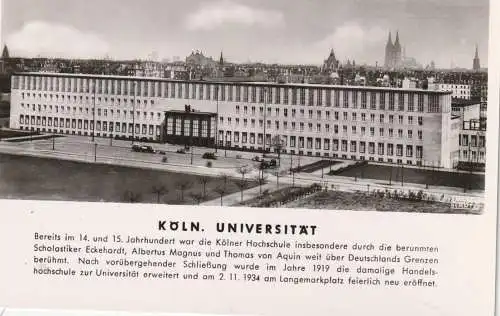 5000 KÖLN - LINDENTHAL, Universität, Hauptgebäude, 30er Jahre