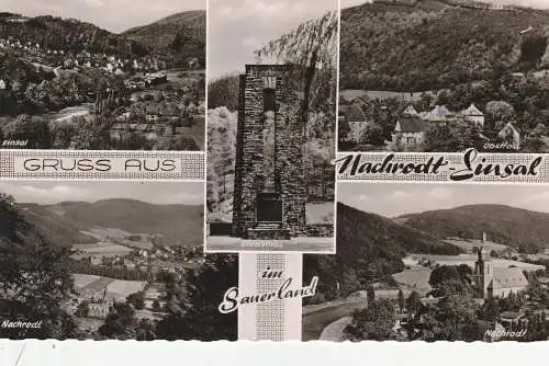 5992 NACHRODT - EINSAL, Ehrenmal, Obstfeld, Einsal, Nachrodt, 1959