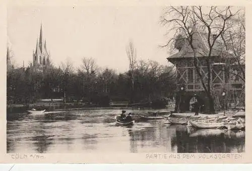 5000 KÖLN, Kahnstation im Volksgarten, 1910