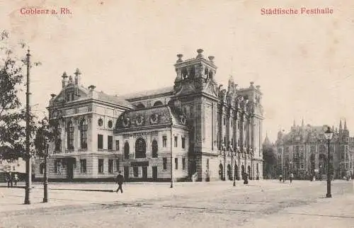 5400 KOBLENZ, Stadthalle / Festhalle, 1905