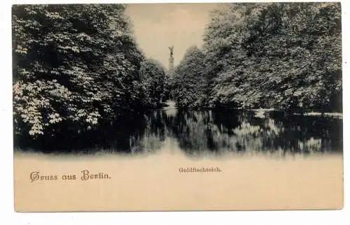 1000 BERLIN - TIERGARTEN, Goldfischteich, ca. 1905