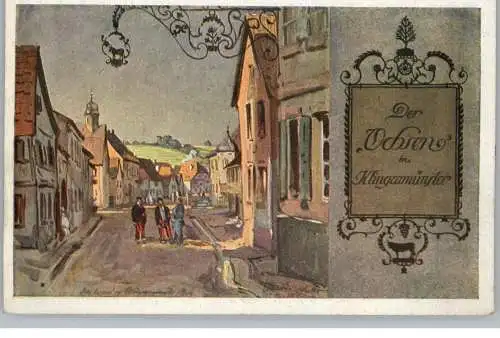 6748 BAD BERGZABERN - KLINGENMÜNSTER, Dorfstrasse, Pfälzer Heimatbilder # 371, Künstler Ernst Vollbehr