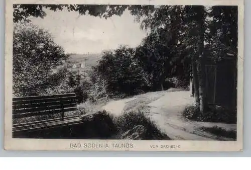 6232 BAD SODEN, Blick vom Dachberg, 1913
