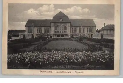 6100 DARMSTADT, Hauptbahnhof Ostseite, 1919