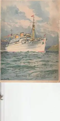 OZEANSCHIFF - "MILWAUKEE", Hamburg-Amerika-Linie, Tageskarte 16.Juli 1936
