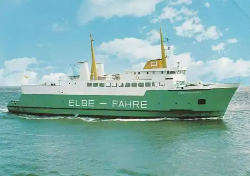 FÄHRE / Ferry / Traversier, "NIEDERSACHSEN", Elbe-Fähre Cuxhaven - Brunsbüttel