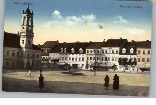 0-8293 KÖNIGSBRÜCK, Marktplatz mit Rathaus