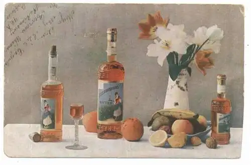 ZUID-HOLLAND - ROTTERDAM, Hellebecker's Orange Bitter....1914
